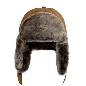 Shearling Sheepskin Leather Trapper Hat Aviator Hat  | Winter Hat | Russian Hat